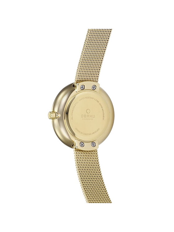 Obaku Obaku Zegarek V161LXGIMG Złoty