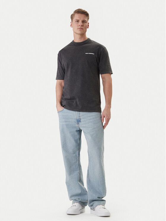 KARL LAGERFELD KARL LAGERFELD T-krekls 755171 562256 Pelēks Loose Fit