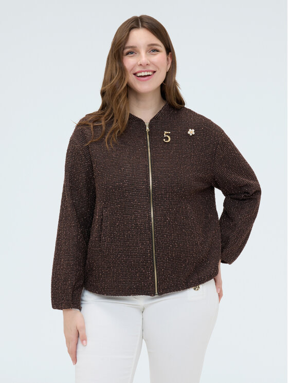Fiorella Rubino Fiorella Rubino Bluza G818L009330N0V2 Brązowy A-Line Fit