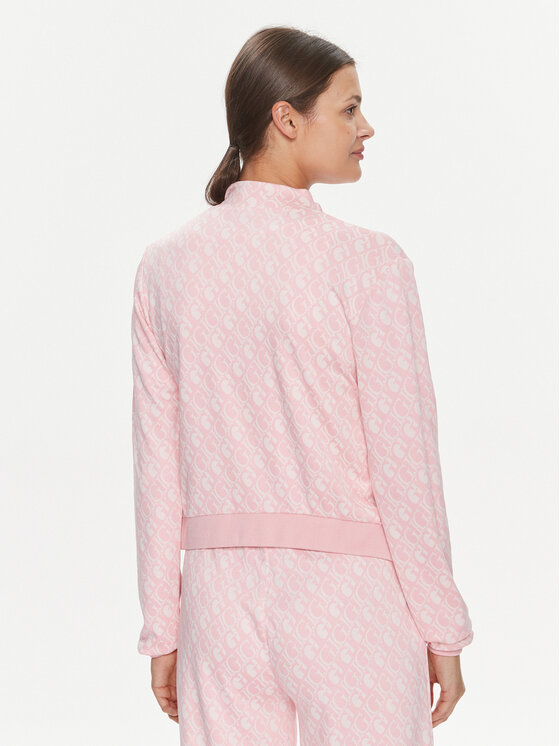 Guess Guess Bluza Gl Logo V4RQ12 KC2X2 Różowy Regular Fit