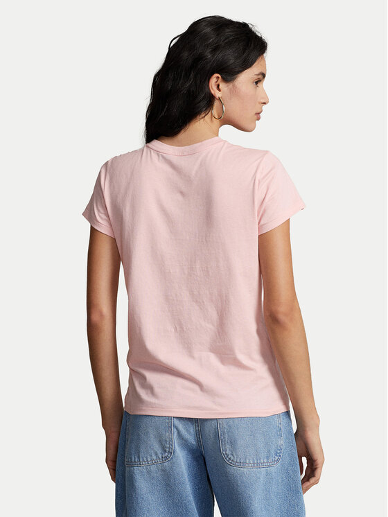 Polo Ralph Lauren Polo Ralph Lauren T-krekls 211898698004 Rozā Regular Fit