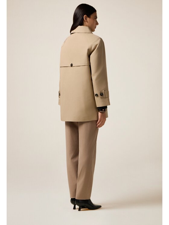 Oltre Oltre Cappotto 0076J000119N002 Écru Baggy Fit