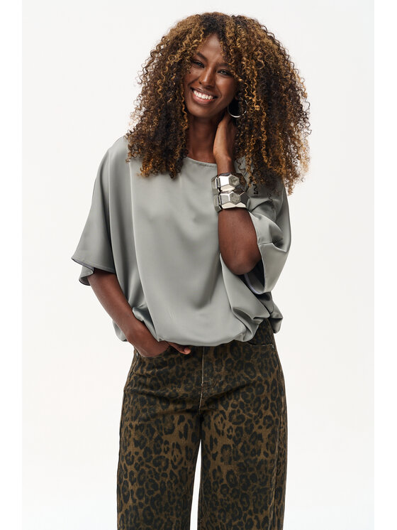 blue shadow blue shadow Bluzka Royal. Khaki Regular Fit
