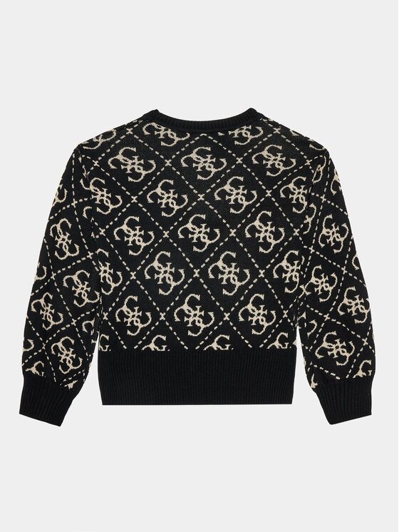 Guess Guess Sweter J3BR04 Z39N0 Czarny Relaxed Fit
