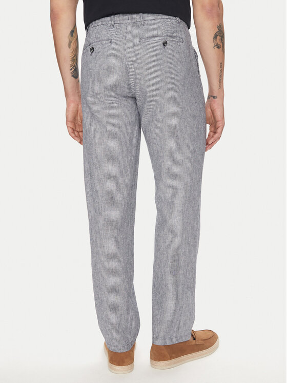 Lindbergh Lindbergh Spodnie materiałowe 30-003030 Niebieski Relaxed Fit