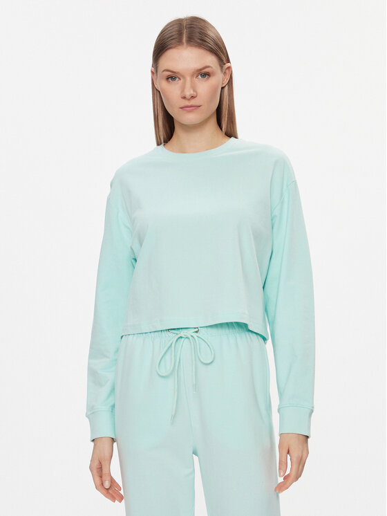 Brave Soul Bluză LSS-568TINAMINT Turcoaz Regular Fit