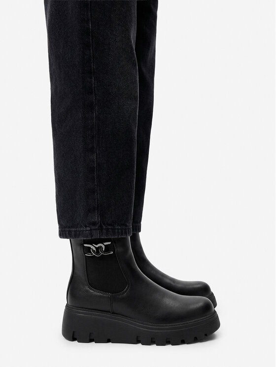 DeeZee DeeZee Īsie zābaki CEO-CS6620-01 Melns