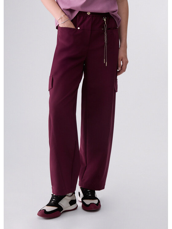 Liu Jo Liu Jo Pantaloni di tessuto TF6067T695A91718 Viola Loose Fit
