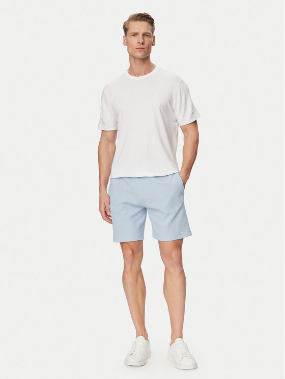 BOSS BOSS Pantaloni scurți sport Structure 50540581 Albastru deschis Regular Fit