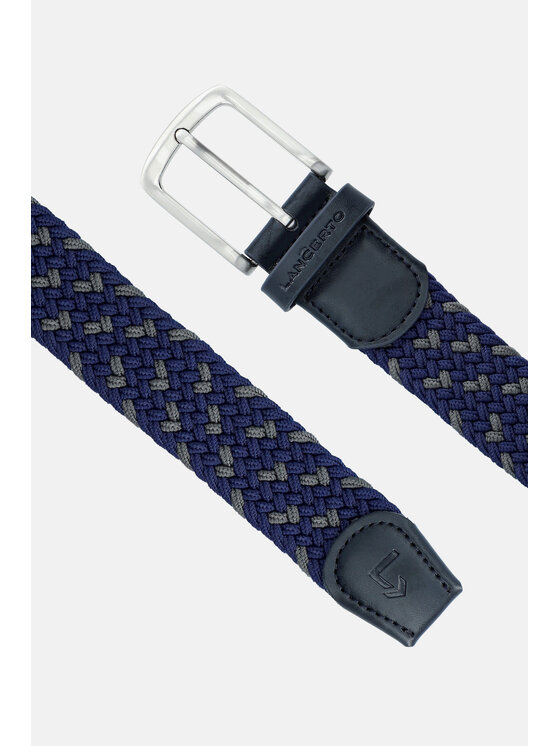 Lancerto Lancerto Pasek Męski Pleat PS090124000008 Granatowy