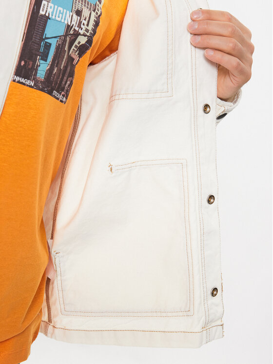 Jack&Jones Jack&Jones Jeansjacke Steel 12231171 Écru Regular Fit