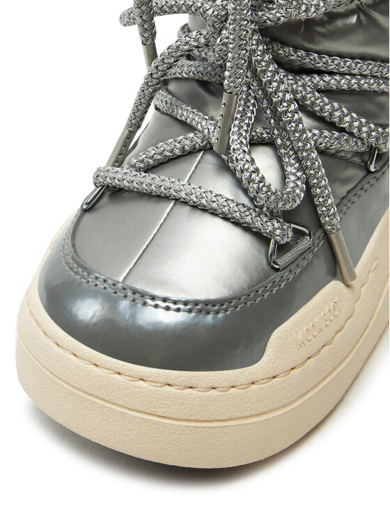 Moon Boot Moon Boot Μπότες Χιονιού Junior Park Boot 80D3440020 Ασημί