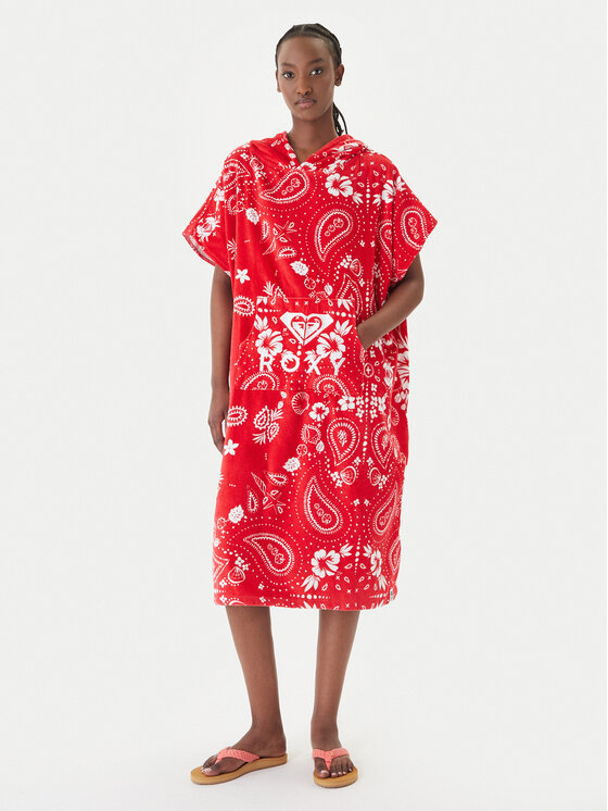Roxy Roxy Poncho Stay Magical ERJAA04433 Rot Regular Fit