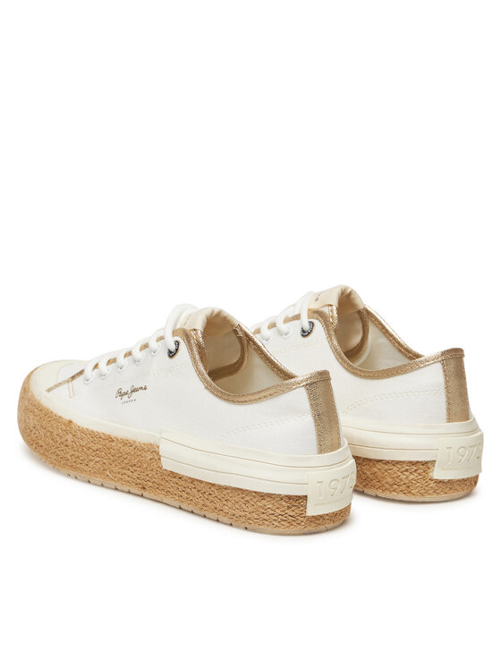 Pepe Jeans Pepe Jeans Espadrilky Samoi Mix PLS31595 Bílá