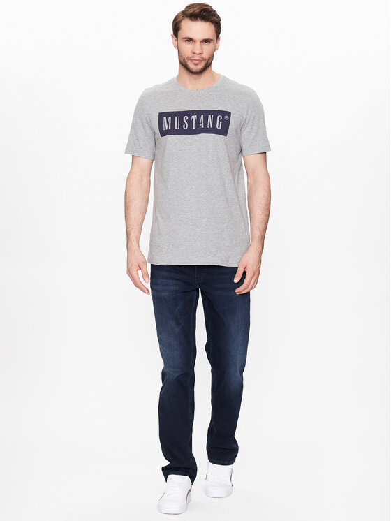 Mustang Mustang T-Shirt Alex 1013223 Szary Regular Fit