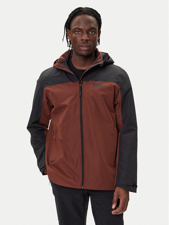 Jack Wolfskin Jack Wolfskin Outdoor kabát Taubenberg 3in1 1115311 Barna Regular Fit
