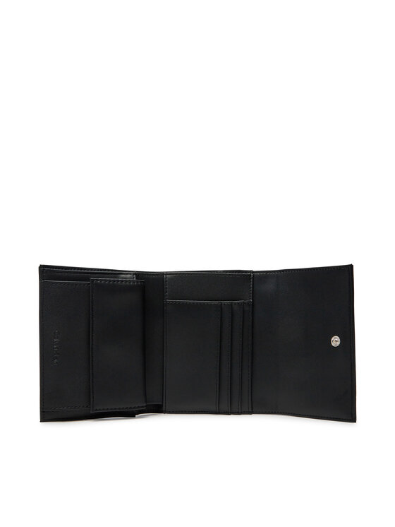 Calvin Klein Calvin Klein Väike naiste rahakott Ck Daily Medium Trifold_Tex K60K612945 Must