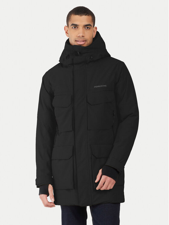 Didriksons Didriksons Зимова куртка Drew 505778 Чорний Regular Fit