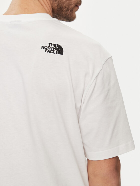 The North Face The North Face T-särk Simple Dome NF0A87NR Valge Oversize