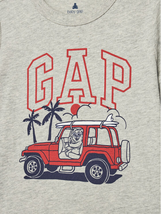 Gap Gap T-Shirt 779639-00 Szary Regular Fit