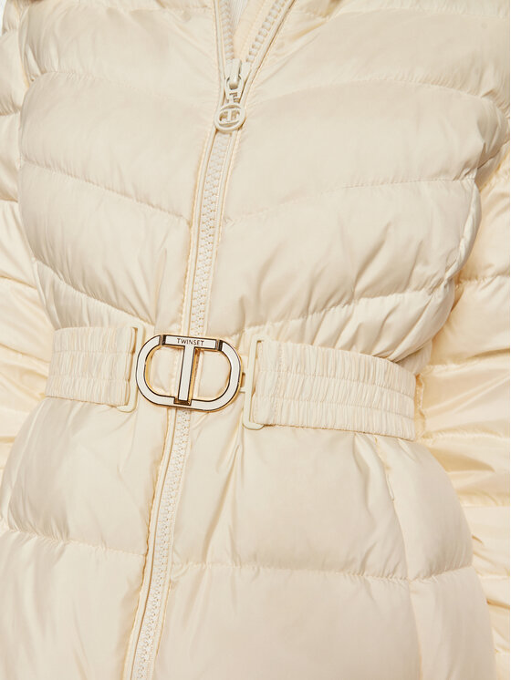 TWINSET TWINSET Pehelykabát 242TP2182 Bézs Slim Fit