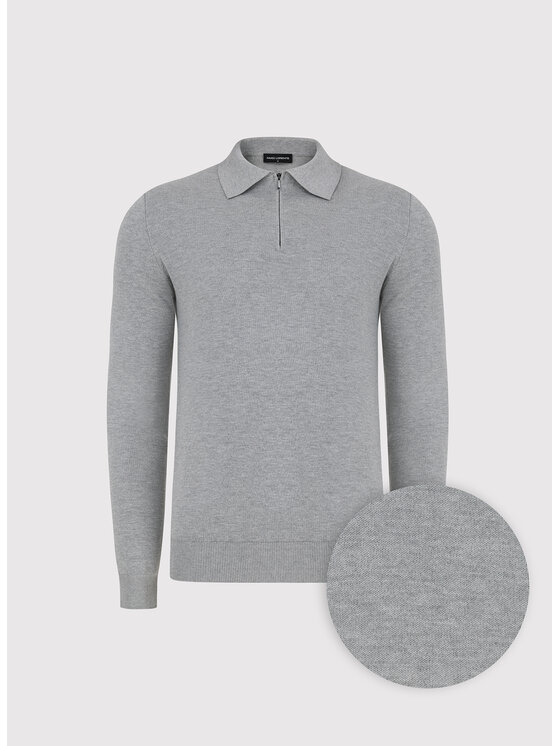 Pako Lorente Pako Lorente Sweter P26WF-2X-006 Szary Straight Fit