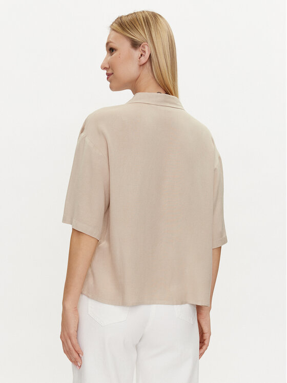 Vila Vila Сорочка Pricil 14085988 Бежевий Regular Fit