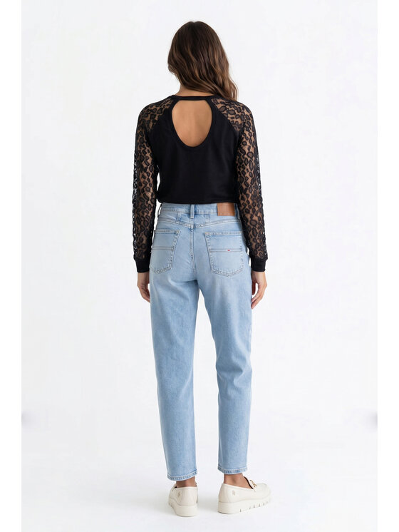 FIGL FIGL Blúzka M1352 Čierna Regular Fit
