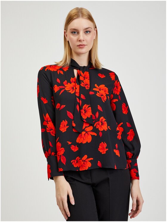 Orsay Orsay Bluzka 650241-660000__34 Czarny Regular Fit