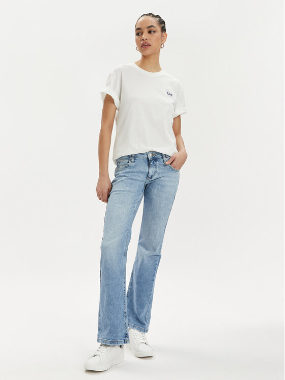 Lee Lee Póló 112350206 Ekru Relaxed Fit