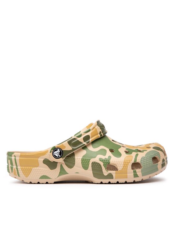Crocs Crocs Pantoletten Classic Printed Camo Clog 206454 Grün