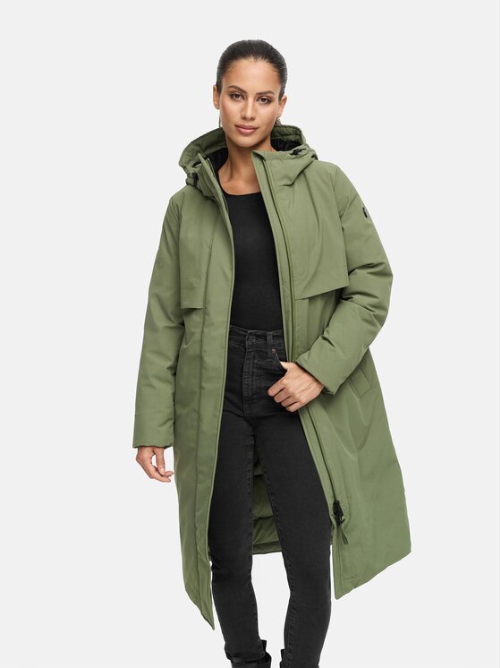 Navahoo Navahoo Kurtka zimowa Eismelodie Zielony Regular Fit