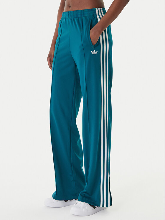 adidas adidas Teplákové nohavice Firebird KG3701 Zelená Loose Fit