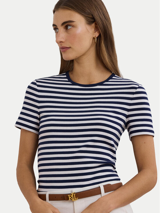 LAUREN RALPH LAUREN LAUREN RALPH LAUREN Marškinėliai 200957662001 Tamsiai mėlyna Slim Fit