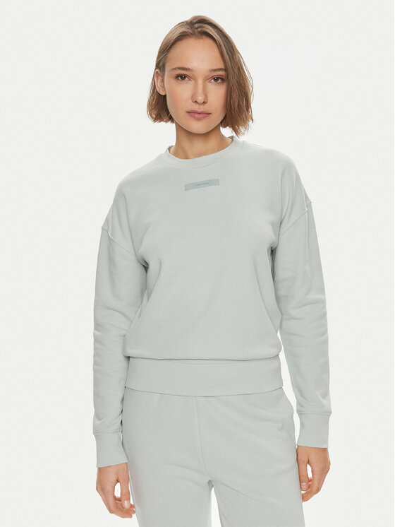 Calvin Klein Mikina Micro Logo K20K206630 Zelená Regular Fit