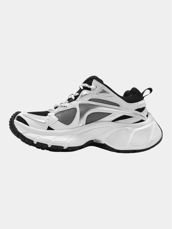 MADE BY SOCIETY MADE BY SOCIETY Sneakersy MBS 01 Neutral Black W - I15929 Biały