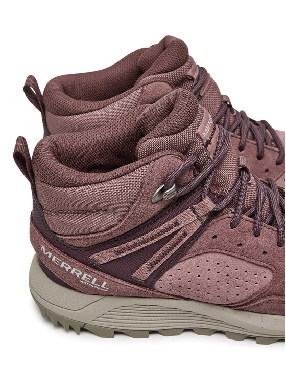 Merrell Merrell Schnürstiefeletten Wildwood Mid Ltr Wp J068104 Dunkelrot