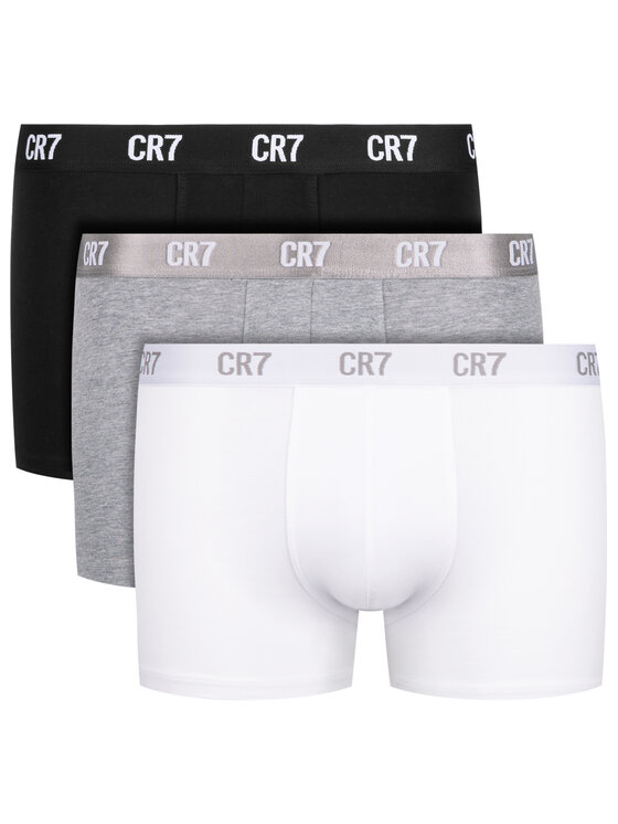 Cristiano Ronaldo CR7 Súprava 3 kusov boxeriek Basic Trunk 3Pack 8100-49-633 Biela