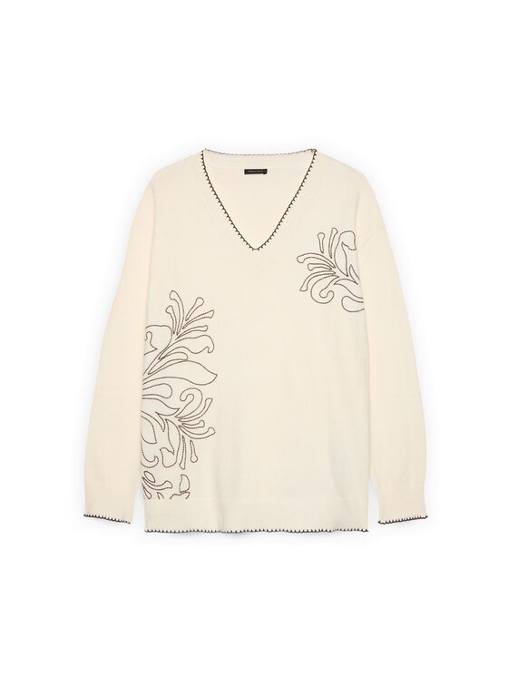 Fiorella Rubino Fiorella Rubino Maglione M816L008220N011 Bianco Regular Fit
