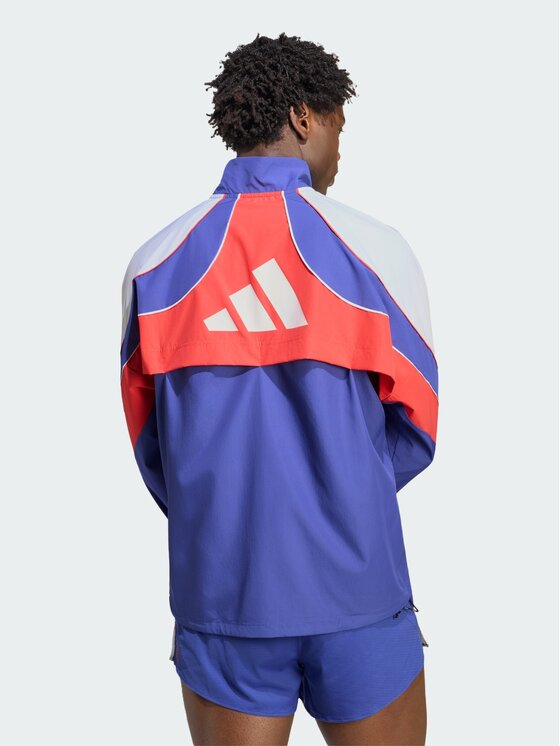 adidas adidas Kurtka do biegania Adizero Archive Niebieski jasny Regular Fit