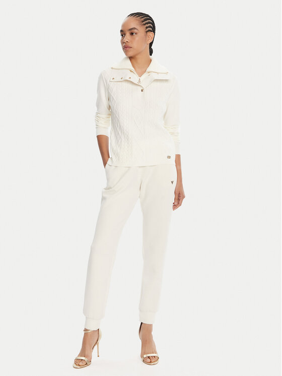 Liu Jo Sport Liu Jo Sport Džemperis TF5039 MS75L Écru Regular Fit