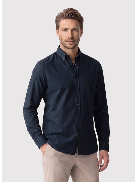 Pako Lorente Pako Lorente Koszula P26WF-1X-026 Granatowy Slim Fit