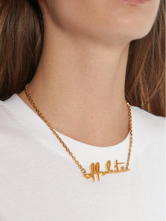 Off-White Off-White Naszyjnik OWOB026R21MET0017600 Złoty