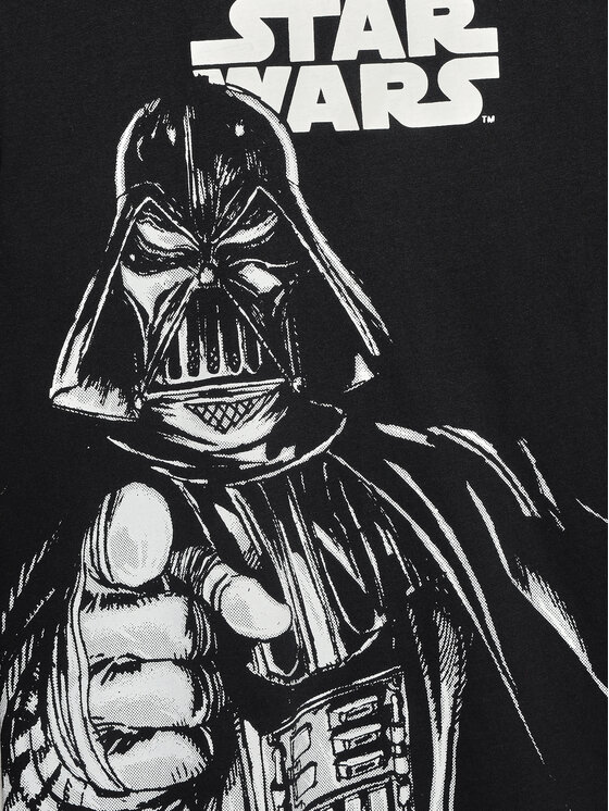OVS Bluzka STAR WARS 1891923 Czarny Regular Fit Modivo.pl