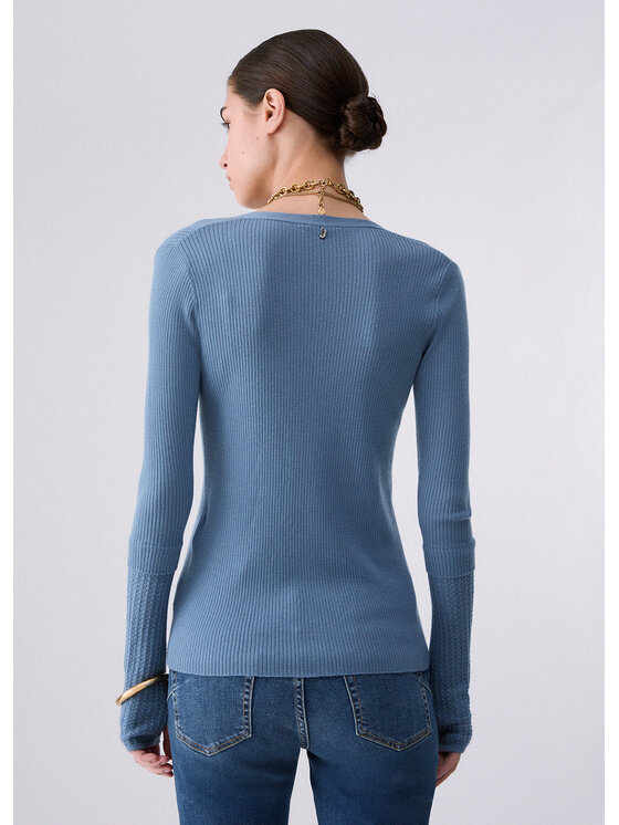 Liu Jo Liu Jo Cardigan CF6027MA77QX0805 Azzurro chiaro Regular Fit