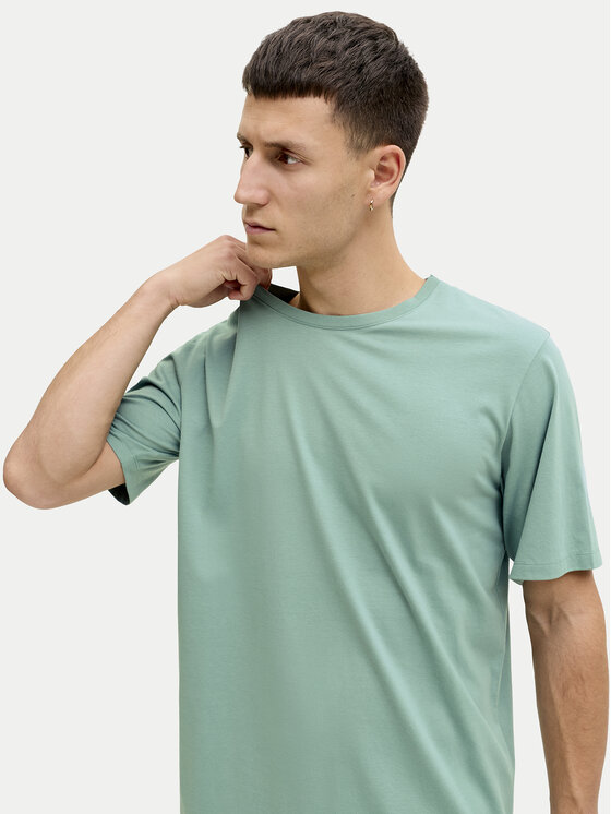Jack & Jones Jack & Jones Tričko Oragnic Basic 12156101 Zelená Regular Fit