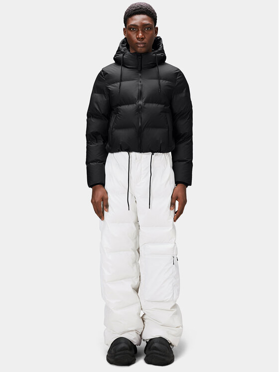 Rains Rains Télikabát 15150 Fekete Regular Fit