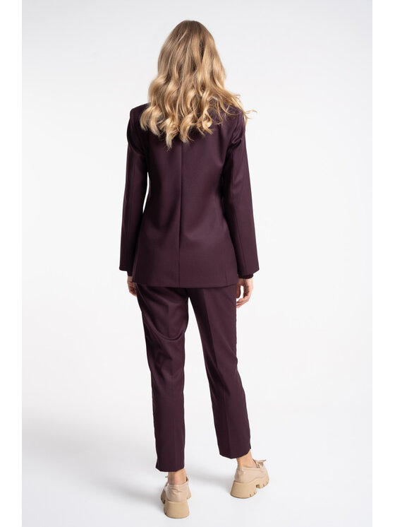 CLICK CLICK Marynarka 70-998 Fioletowy Regular Fit