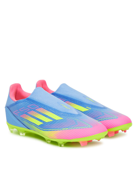 adidas adidas Buty do piłki nożnej F50 League Laceless Firm/Multi-Ground IE1240 Granatowy