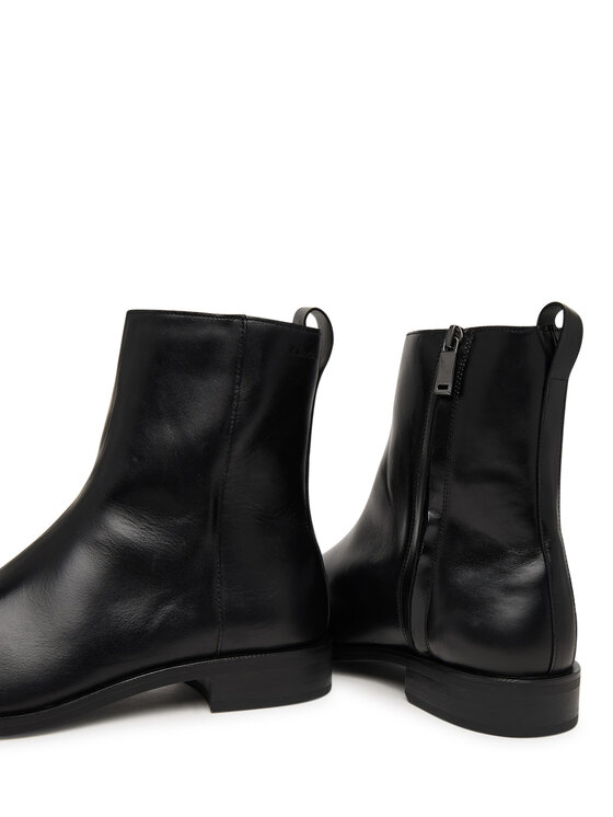 Calvin Klein Calvin Klein Čižmy Slim Clean Zip Boot Lth HM0HM02007 Čierna